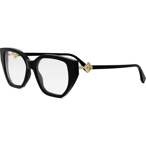 Fendi Diamonds Black Rectangular Eyeglasses - ONE SIZE (53) Slike