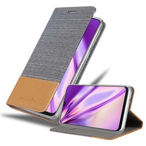 Cadorabo Ohi&scaron;je, združljiv s Samsungom v svetlo sivo rjavi barvi - za&scaron;čitni pokrov z magnetnim zapiranjem, stoječo funkcijo in režo za kartico, (20566581) Cene