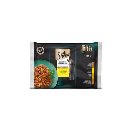 Sheba kes, izbor živine, sos 4*85g Slike
