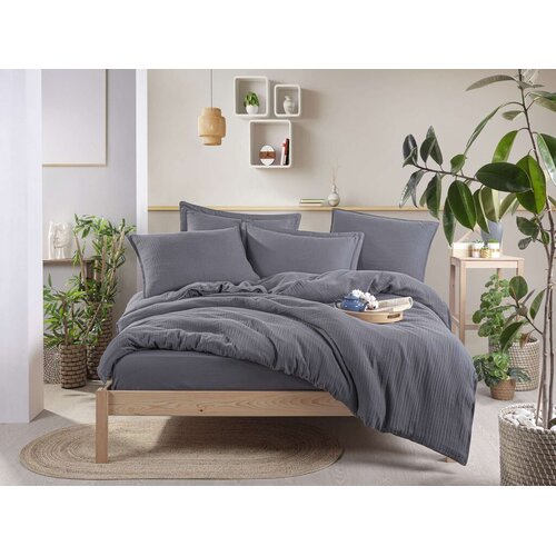Lessentiel Maison set posteljine Muslin, tamno siva Cijene