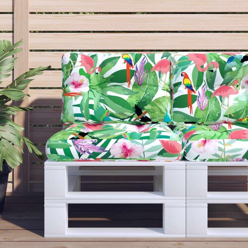 VidaXL Blazina za palete večbarvna 60x40x12 cm blago Slike