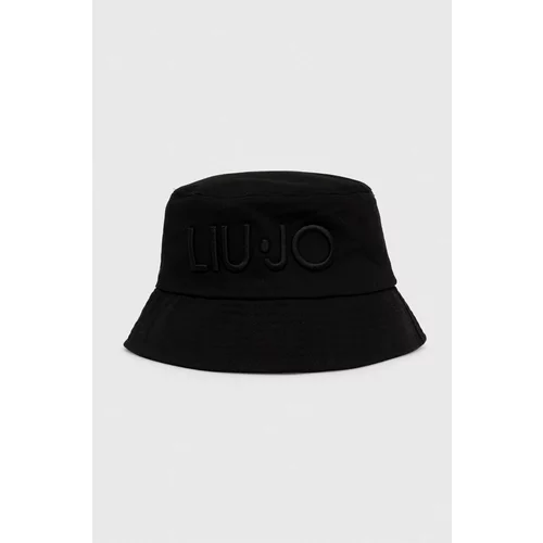 Liu Jo Pamučni šešir boja: crna, pamučni