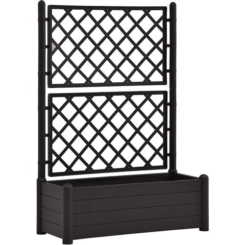 Maison Chic Vrtno cvetlično korito - Cvetlični Lonec z oporno mrežo 100x43x142 cm PP antracit, (21789002) Cene