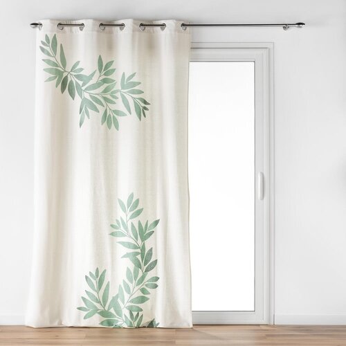 Douceur d intérieur Bela/zelena zavesa 140x260 cm Nymphea – Cene