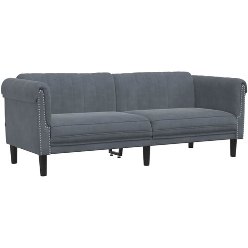 Maison Chic kavč - Sofa - Kanape trosed temno siva žamet, (21726436) Slike
