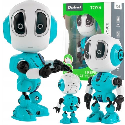 Rebel_tools REBEL-TOOLS interaktivni govoreči robot LED VOICE moder ZAB0117B Slike
