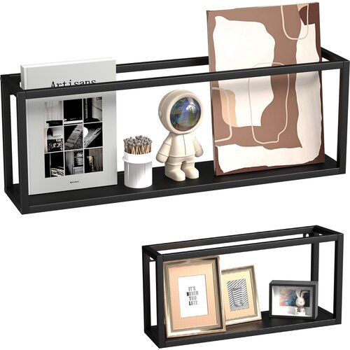 HOMCOM stoječi regal jeklo 60D x 12&Scaron; x 21V cm črno, (5000242546) Cene