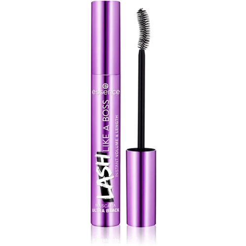 Essence Lash Like a Boss maskara za volumen, dužinu i odvajanje trepavica nijansa Ultra Black 9,5 ml