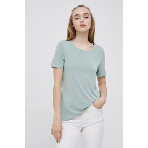 Pieces T-shirt ženski, zelena barva Slike