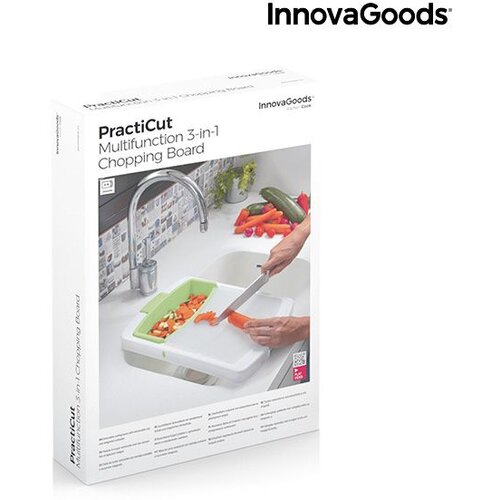 InnovaGoods Daska za rezanje na izvlačenje s pladnjem, spremnikom i cjedilom 3 u 1 PractiCut Slike