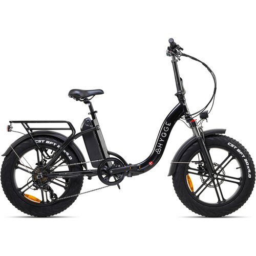 Hygge Bikes vester step 2025 - zložljivo električno kolo s širokimi pnevmatikami 48V 14Ah - oniks črna, (21814271) Cene