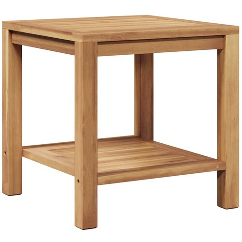 VidaXL Klubska miza Rjava 45 x 45 x 45 cm Trdna tikovina, (5000073429) Slike