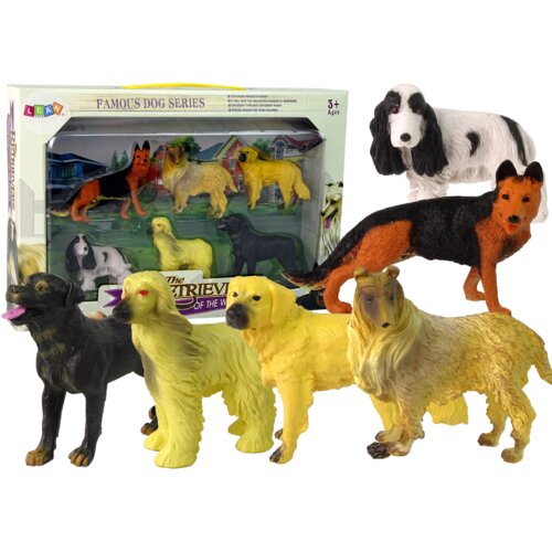  Set of 6 Figures Purebred Dogs Famous Dog of the World Slike