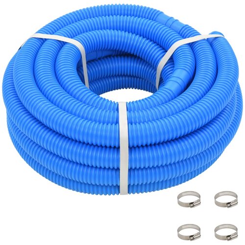 vidaXL Cev za bazen z objemkami 38 mm 12 m modra, (21002475) Cene