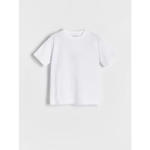 Reserved - Predimenzionirana pamučna majica kratkih rukava - bijela