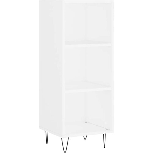  Visoka komoda bijeli 34,5x34x180 cm od konstruiranog drva Slike