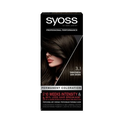 Syoss 3-1 dark brown farba za kosu Slike