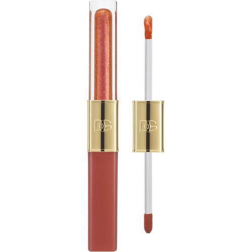 Dolce & Gabbana Make It Double! Lip Tint & Gloss Duo dugotrajni ruž i sjajilo za usne 2 u 1 nijansa 01 Orange Squeeze - Warm Nude & Orange Shimmer 2x2 m Cijene