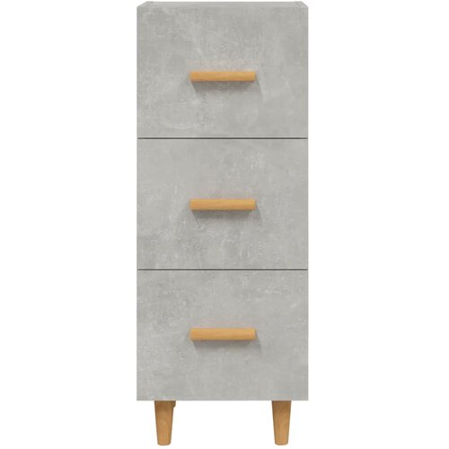  Komoda siva boja betona 34,5x34x90 cm od konstruiranog drva Slike