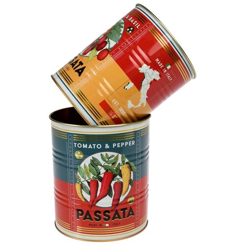 Rex London Dekorativne kositrene kutije za pohranu u setu 2 kom ø 11x13 cm Passata – Cijene