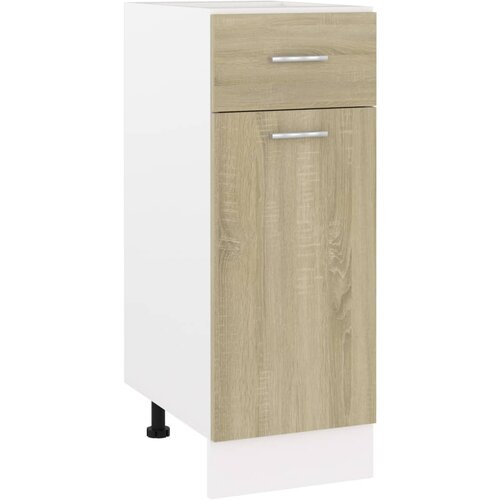 VidaXL Spodnja omarica s predalom sonoma hrast 30x46x81,5 cm, (20716436) Slike