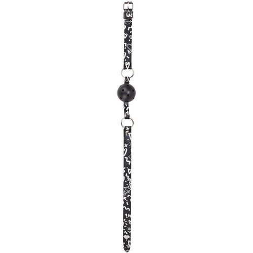 Ouch! Graffiti Breathable Ball Gag Love Street Art Fashion Black Cene