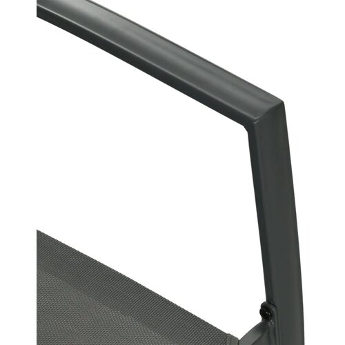  Vrtni namje&amp;scaron;taj vrtna sjedeća garnitura 1 stol 4 stolice 150 x 87 x 72 cm siva Slike