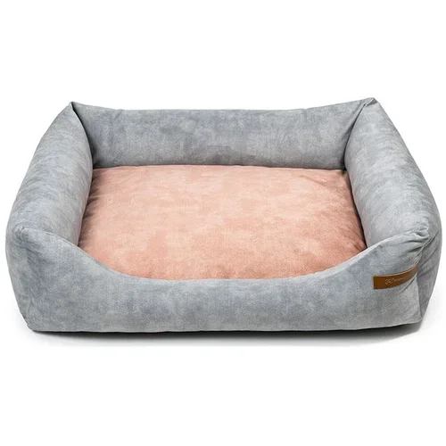 Rexproduct Rožnata/svetlo siva postelja za pse 85x105 cm SoftBED Eco XL –
