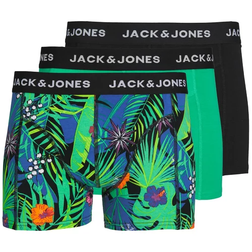 Jack & Jones Boksarice 'FLOWER' modra / svetlo zelena / lila / črna