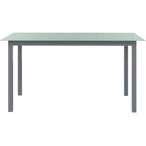 In vrtni stol svjetlosivi 150 x 90 x 74 cm od aluminija i stakla Slike