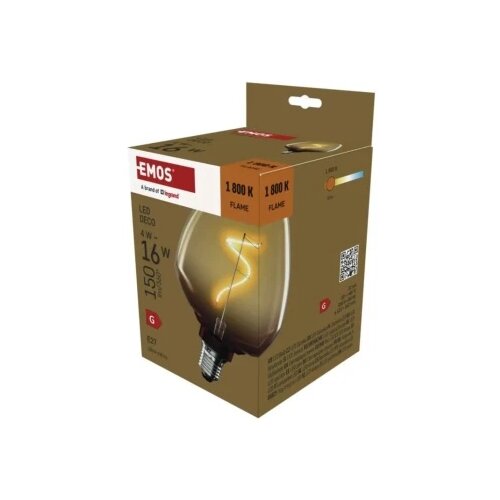 Emos z59g01 Led sijalica deco s123 &amp;quot;gradient&amp;quot; 4w(16w) 150lm e27 flame ww+ ( 3717 ) Slike