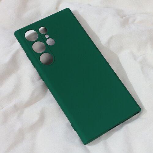 Teracell torbica Soft Velvet za Samsung S928B Galaxy S24 Ultra tamno zelena Slike