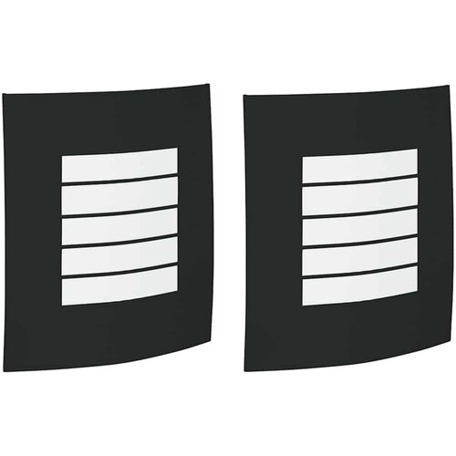vidaXL Zunanje stenske svetilke 2 pcs Črna 23.5 x 10.5 x 26 cm, (5000008787) Cene