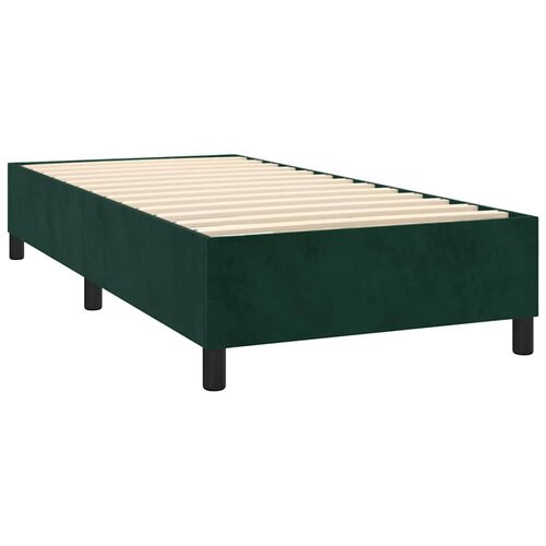 Box spring krevet s madracem tamnozeleni 80 x 200 cm bar&amp;scaron;unasti Slike