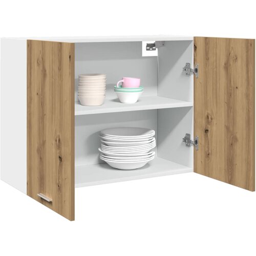 vidaXL Viseča omarica artisan hrast 80x31x60 cm inženirski les Cene