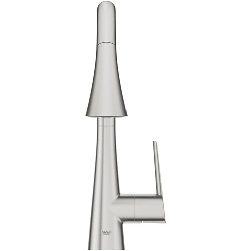 Grohe izvlečna enoročna kuhinjska armatura Zedra - supersteel (32294DC2) Slike