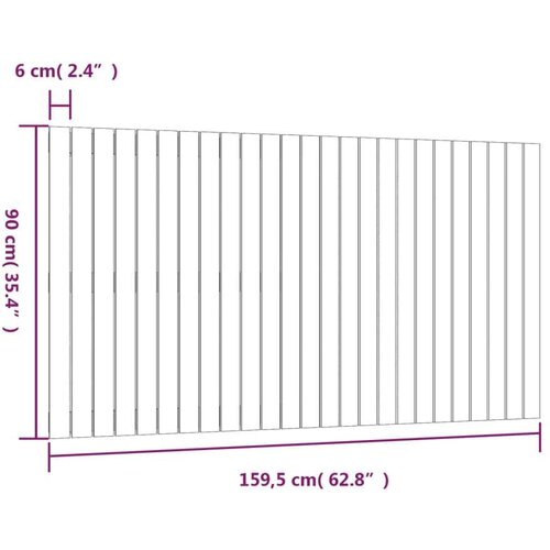  Zidno uzglavlje 159 5x3x90 cm od masivne borovine Slike