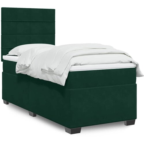  Box spring krevet s madracem tamnozeleni 80 x 200 cm bar&scaron;unasti Cijene
