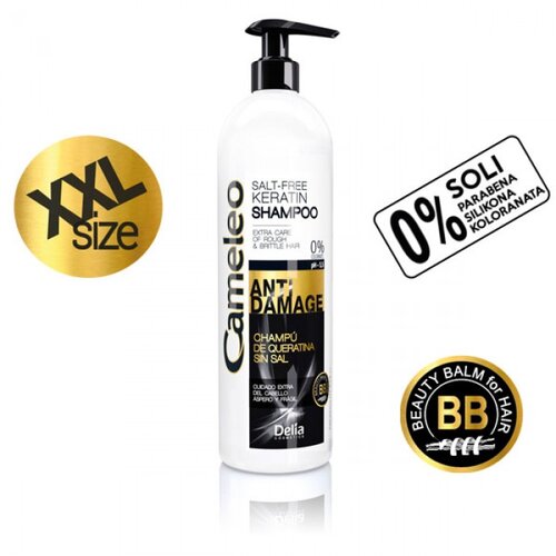 Delia Šampon sa keratinom za izuzetno oštećenu i suvu kosu bez sulfata CAMELEO BB ANTI DAMAGE XXL 500ml Cijene