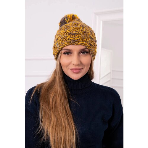 Kesi marka niezdefiniowana Cap with fleece Fiona K275 mustard + cappuccino Cijene