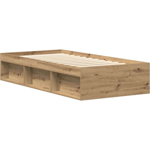 VidaXL Okvir kreveta bez madraca boja hrasta artisan 90x200 cm Slike