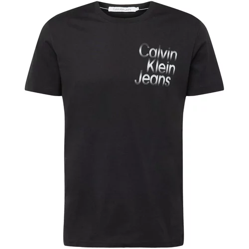 Calvin Klein Jeans Majica svetlo siva / črna
