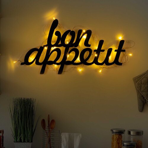 Wallity zidna dekoracija Bon Appetit 171, 30x50cm, Crna Slike