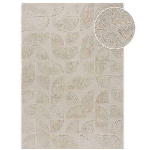 Flair Rugs Krem ručno rađen pamučan tepih 160x230 cm Ada Arch Geo – Cijene