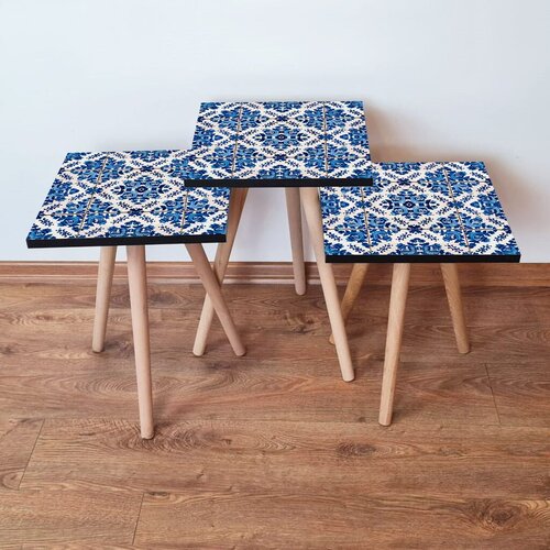 Hanah home set klub stočića 3Shp322, 3 komada, Šarena Cene