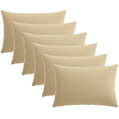  Presvlaka za jastuk 6 pcs HEERLEN Bež 30 x 50 cm Poliester Cene
