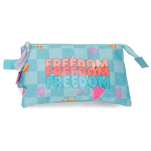 Movom FREEDOM prazna pernica sa 3 pregrade - tirkizna Slike