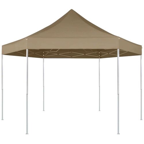  Zložljiv šotor šestkoten 3,6x3,1 m taupe 220g/m², (20703396) Cene
