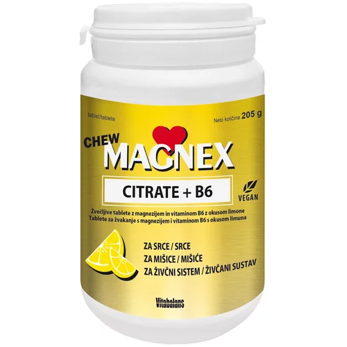  Vitabalans Magnex Citrat 375 mg + B6 Chew, žvečljive tablete