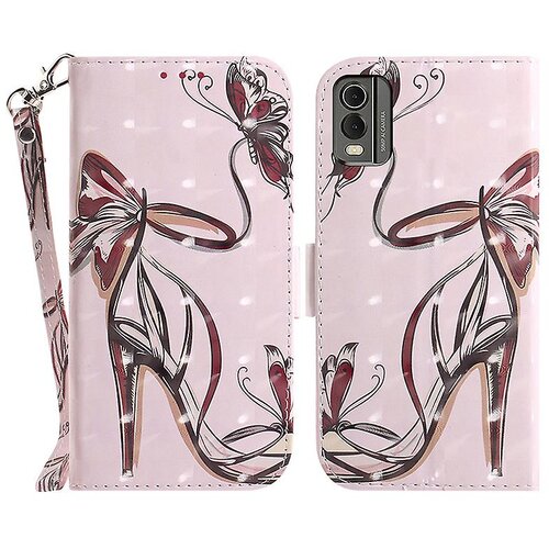INORCO Za Nokia C32 Pattern Design Folio Cover PU usnjena torbica za telefon s stojalom in paščkom, (22034759) Cene